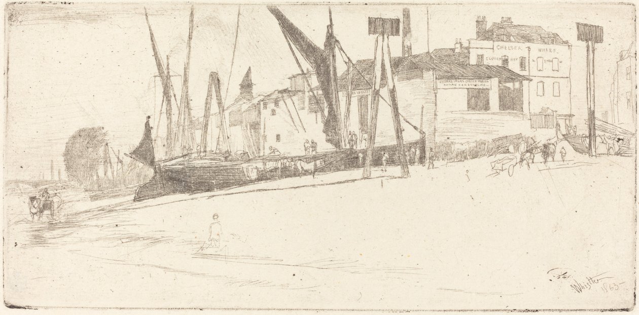 Chelsea Wharf de James Abbott McNeill Whistler