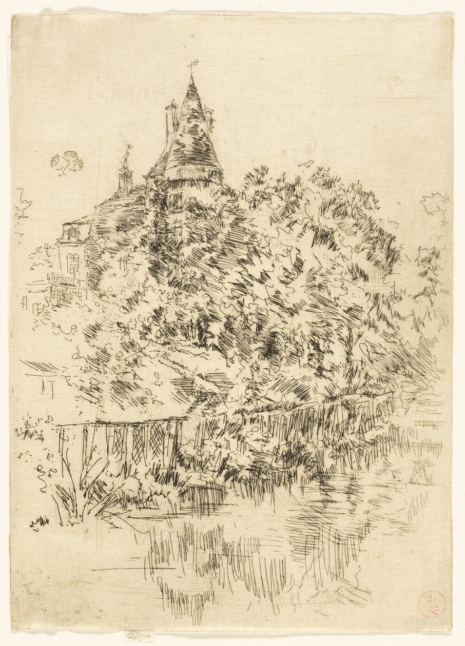 Castelo de Verneuil, Touraine de James Abbott McNeill Whistler