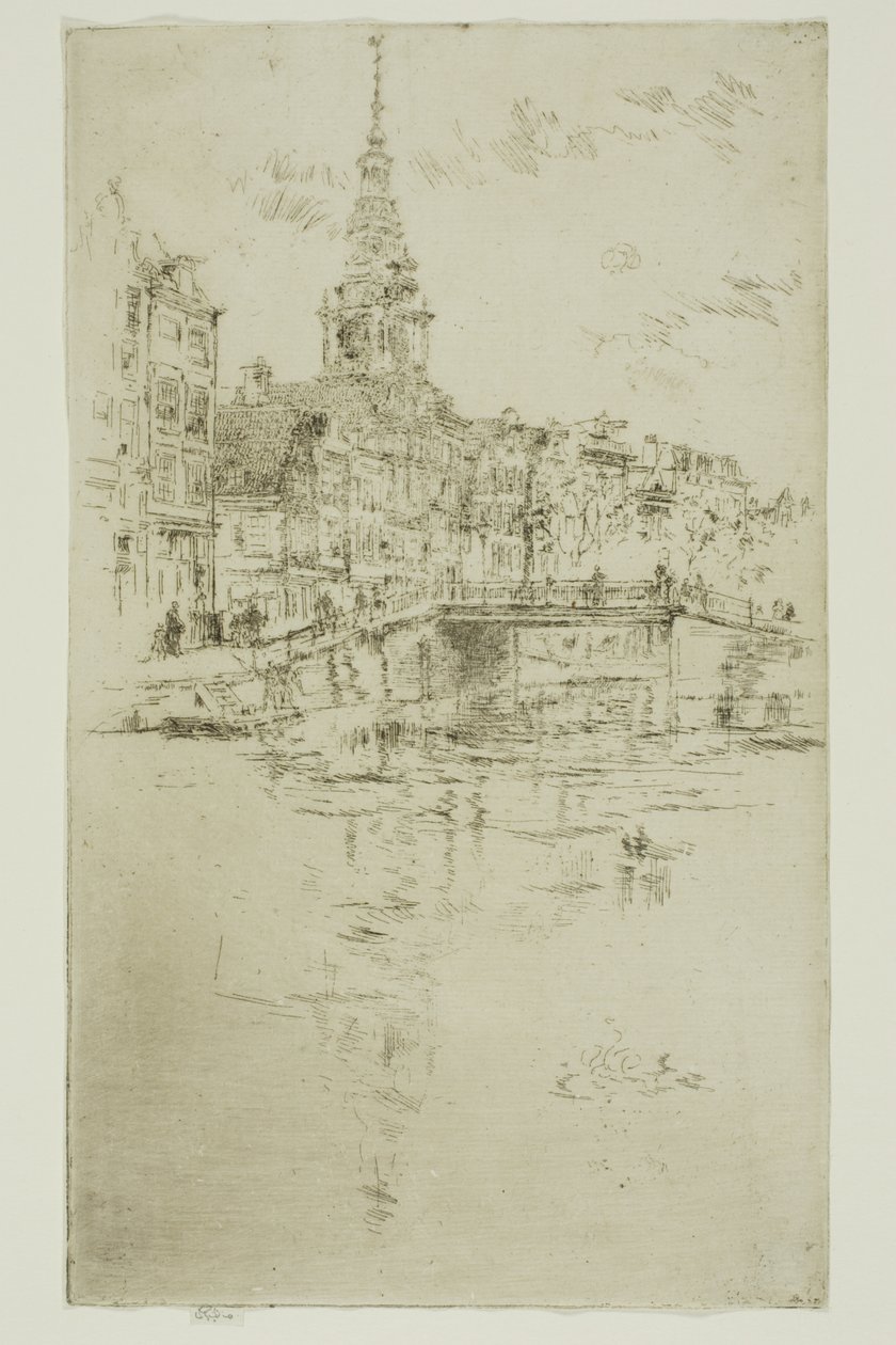 Igreja, Amsterdã de James Abbott McNeill Whistler