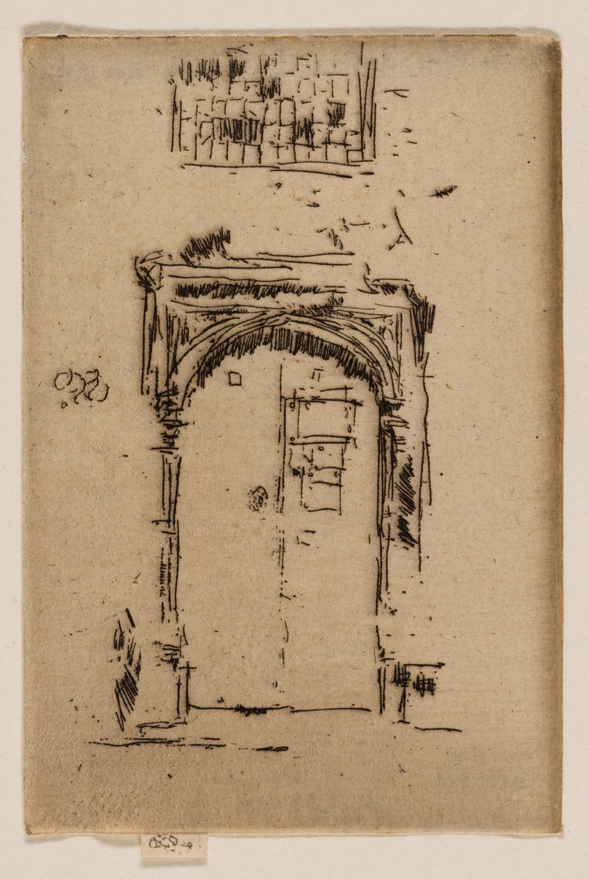 Church Doorway, Edgware Impression: Art Institute of Chicago Art Institute of Chicago (1924.659) Church Doorway, Edgware de James Abbott McNeill Whistler