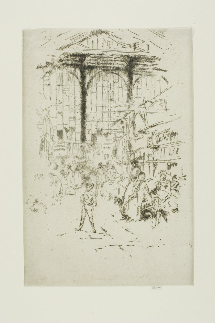 Troca de Roupas, Houndsditch, No. 2 de James Abbott McNeill Whistler