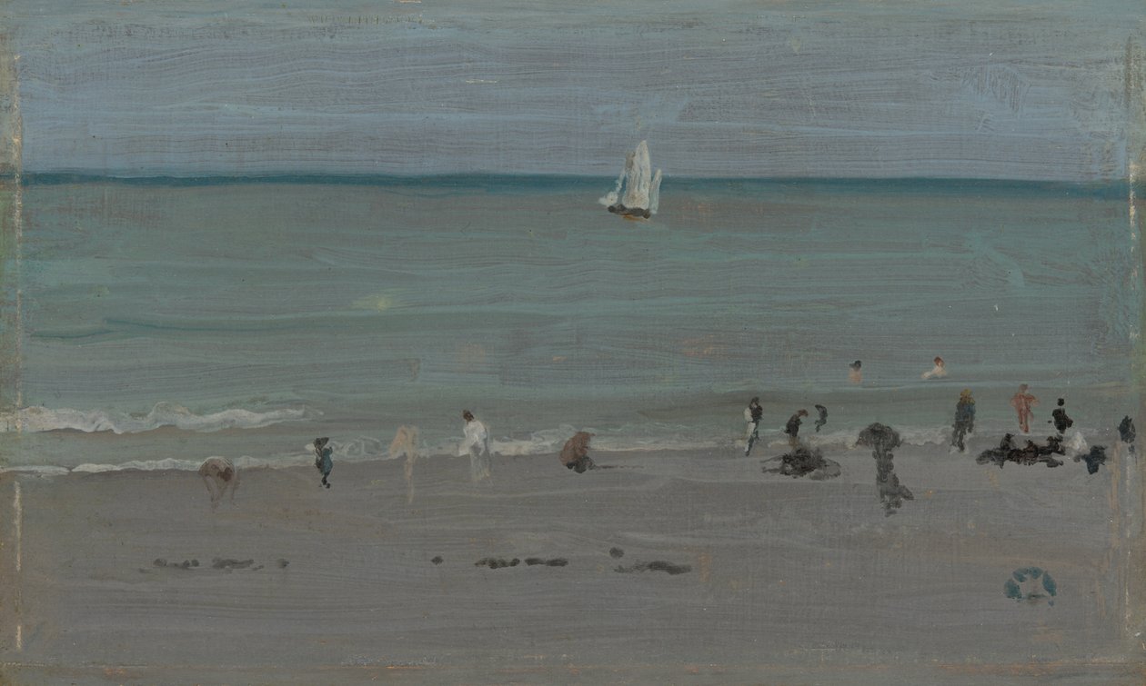 Cena da costa, banhistas de James Abbott McNeill Whistler
