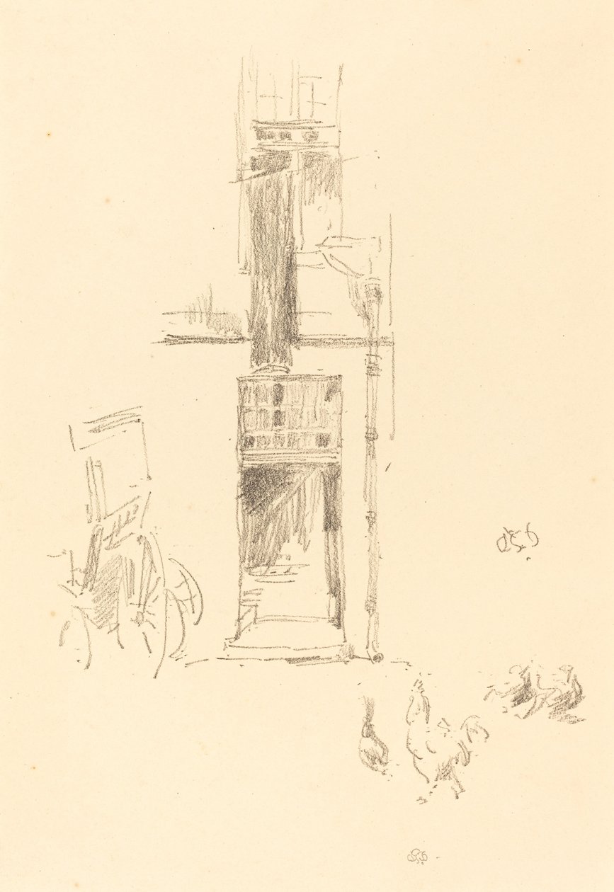 Galos e galinhas, Hôtel Colbert de James Abbott McNeill Whistler
