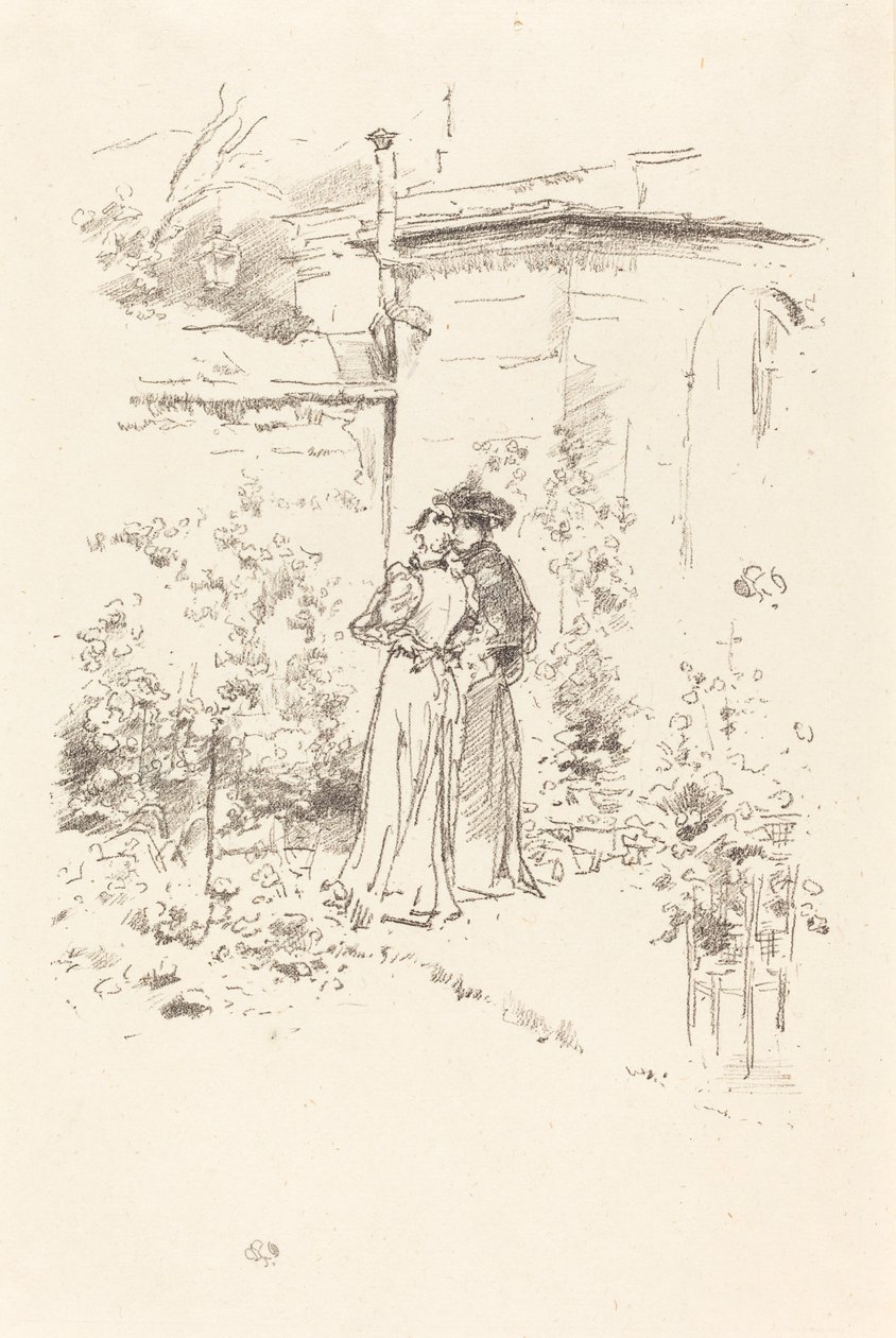 Confianças no jardim de James Abbott McNeill Whistler