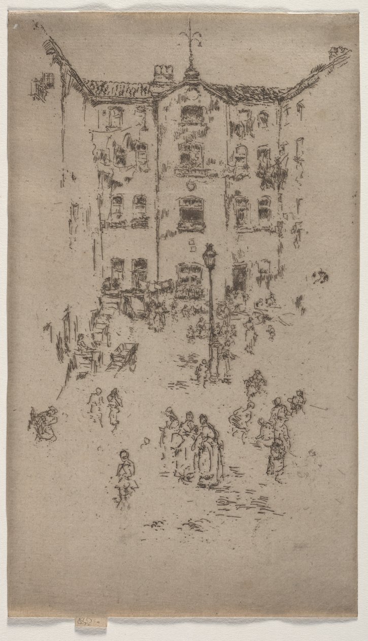 Pátio, Bruxelas de James McNeill Whistler