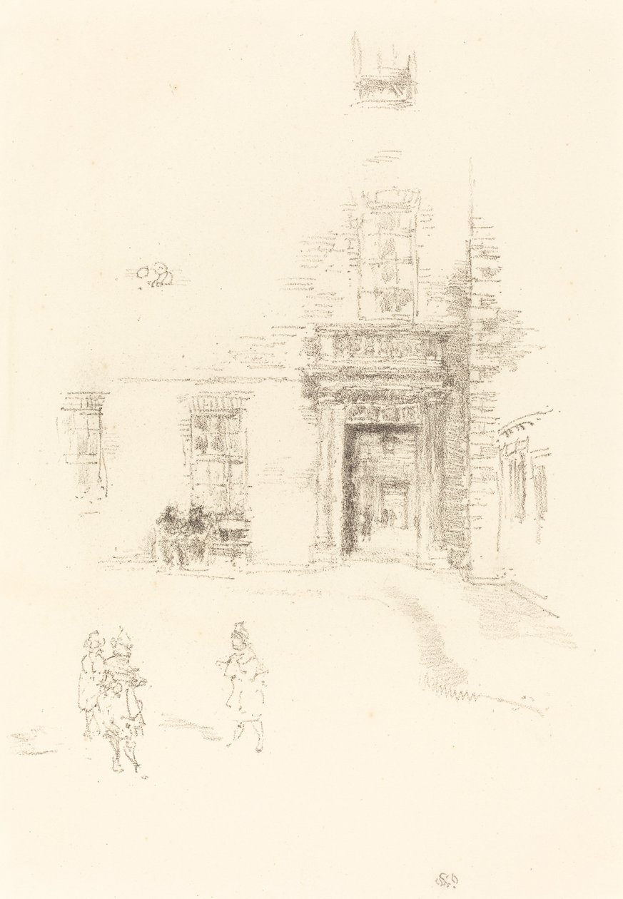 Pátio, Hospital Chelsea de James Abbott McNeill Whistler