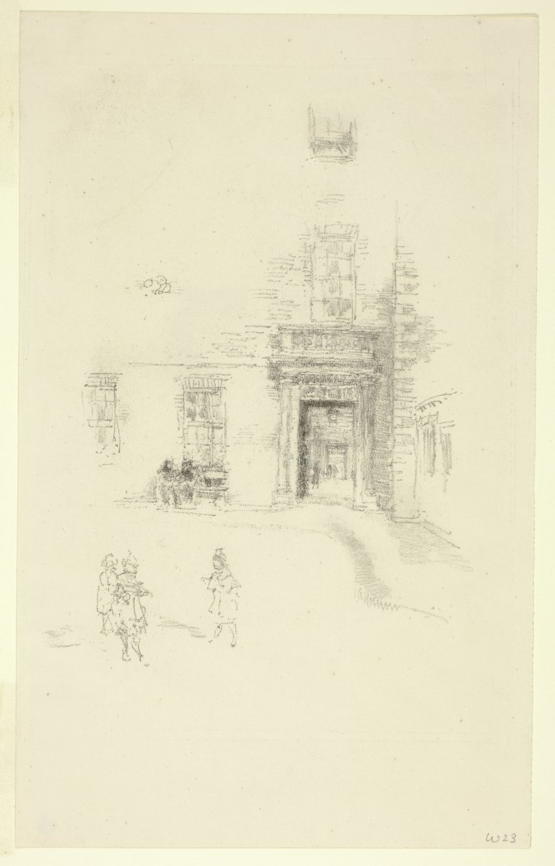 Pátio, Hospital Chelsea de James Abbott McNeill Whistler
