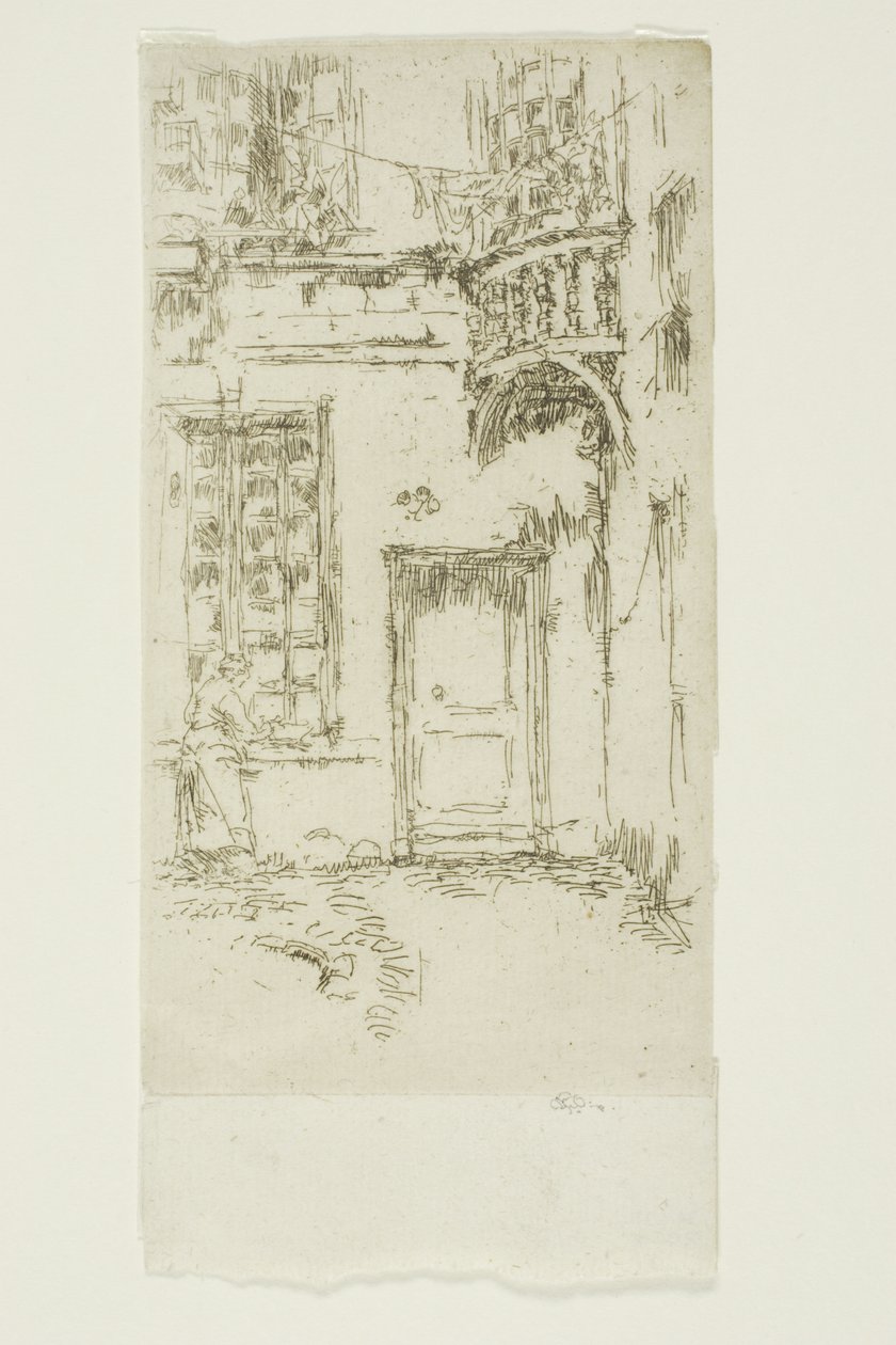 Pátio, Rue P. L. Courier, Tours de James Abbott McNeill Whistler