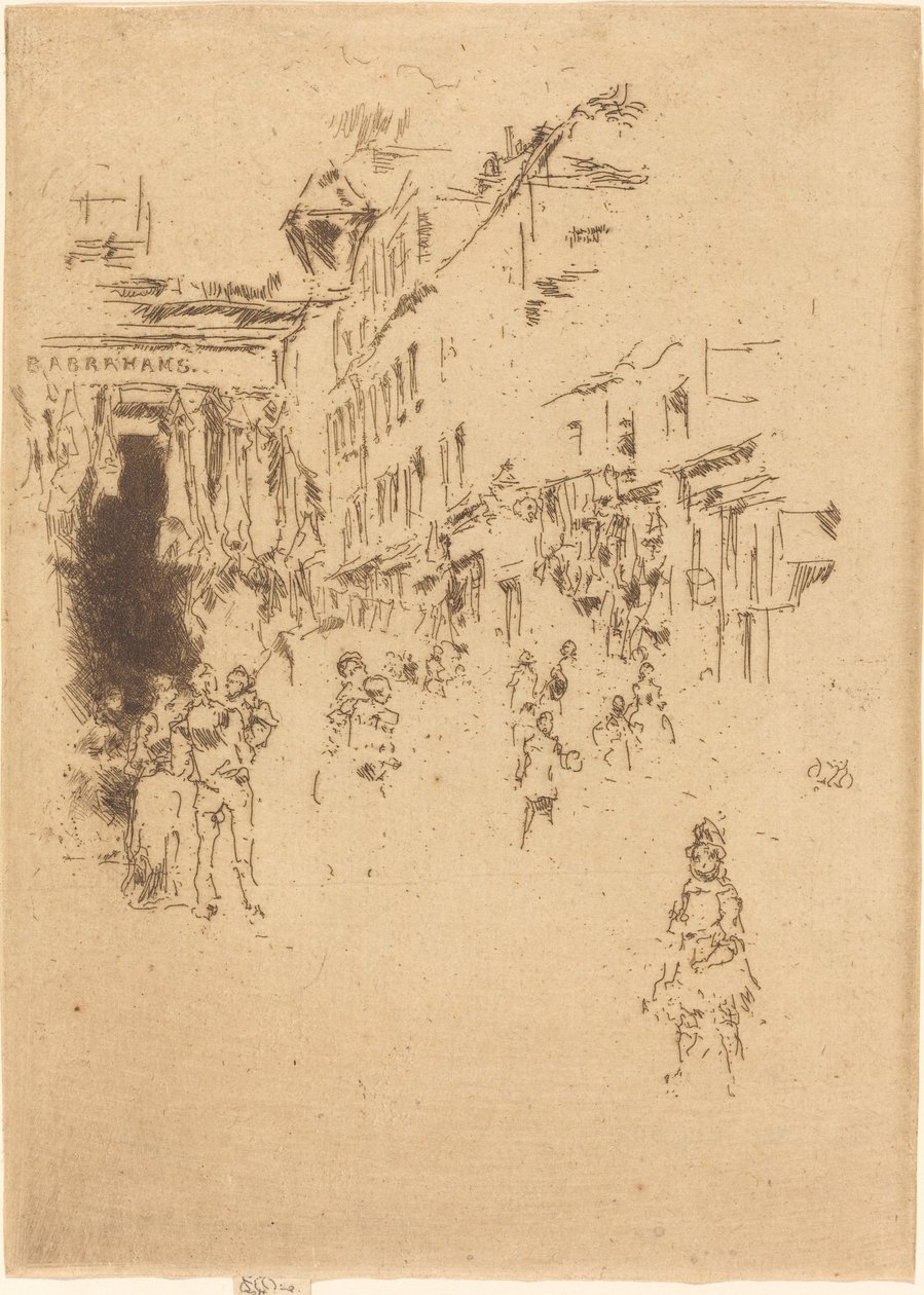 Rua Cutler, Houndsditch de James Abbott McNeill Whistler