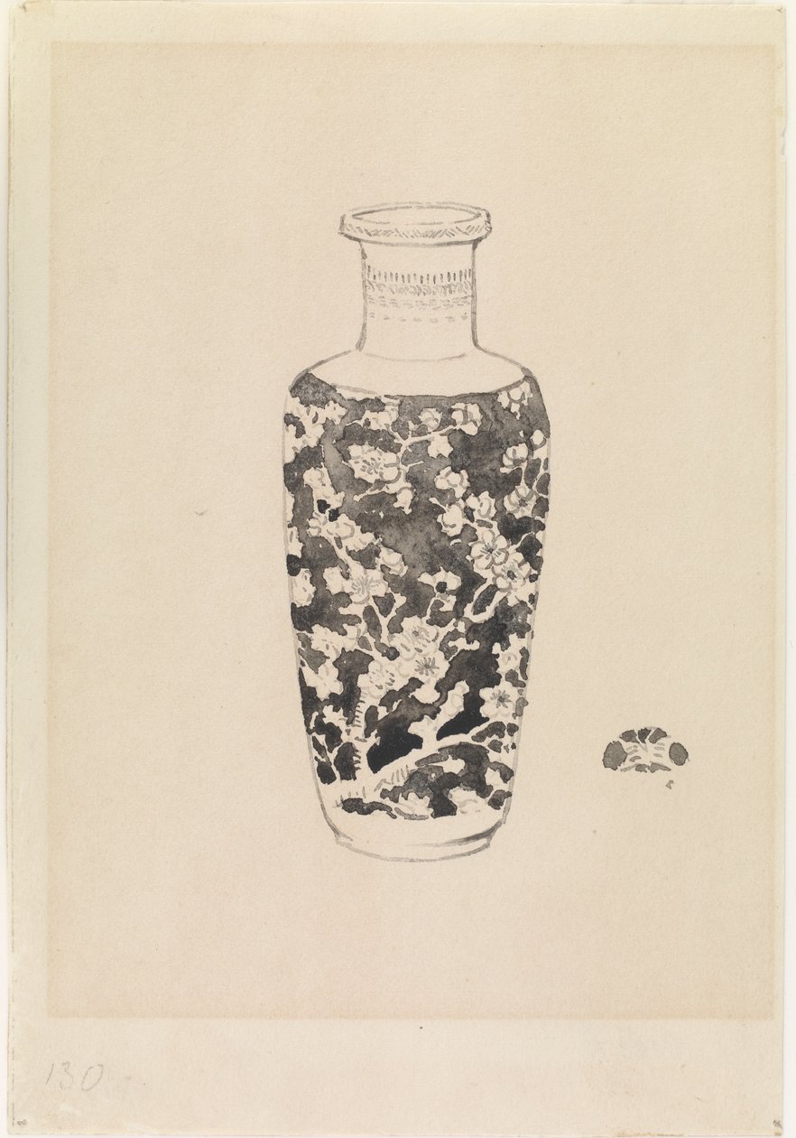Vaso cilíndrico com gargalo grosso de James Abbott McNeill Whistler