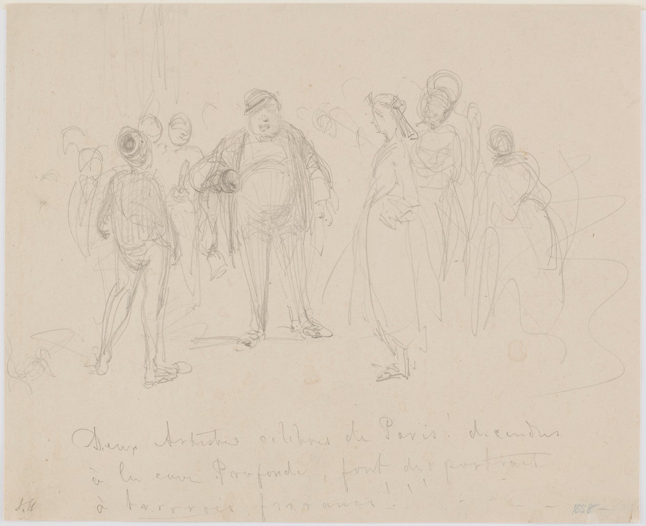 Dois artistas famosos de Paris de James Abbott McNeill Whistler