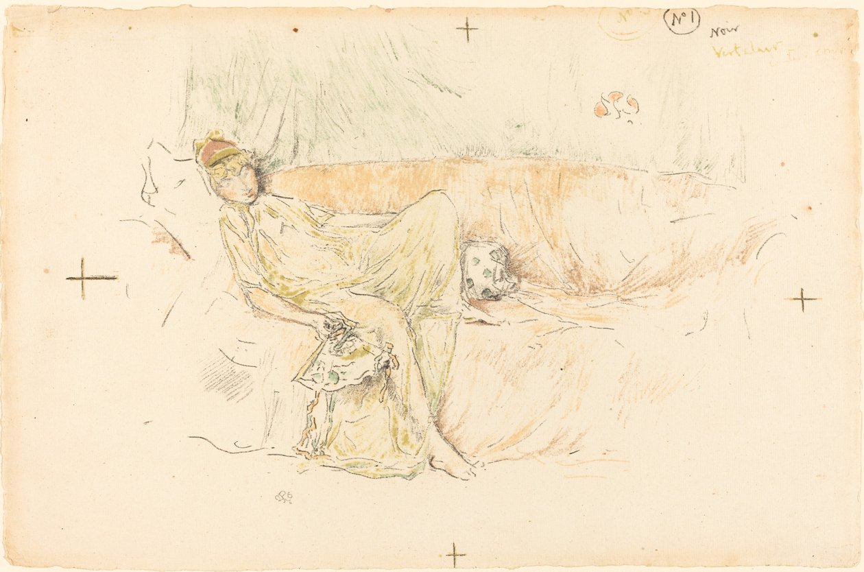 Figura Drapejada, Reclinada de James Abbott McNeill Whistler
