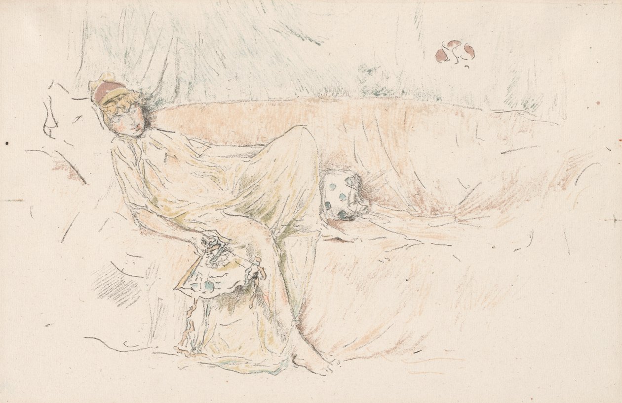 Figura drapeada, reclinada de James McNeill Whistler