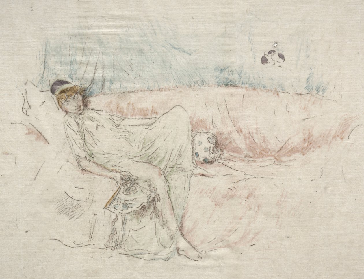 Figura com véu, reclinada de James McNeill Whistler