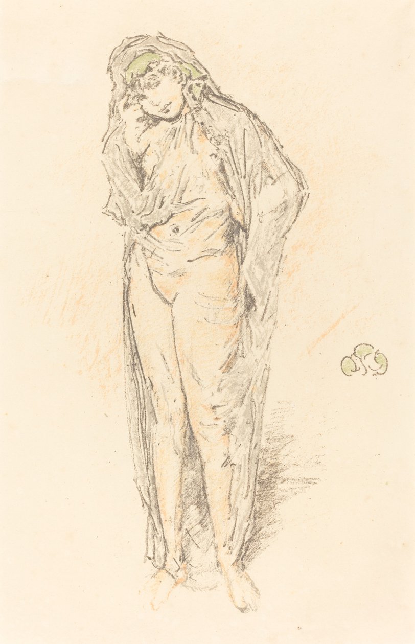 Figura Drapejada, Em Pé de James Abbott McNeill Whistler