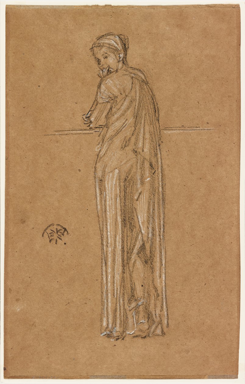 Figura drapeada em pé de James Abbott McNeill Whistler