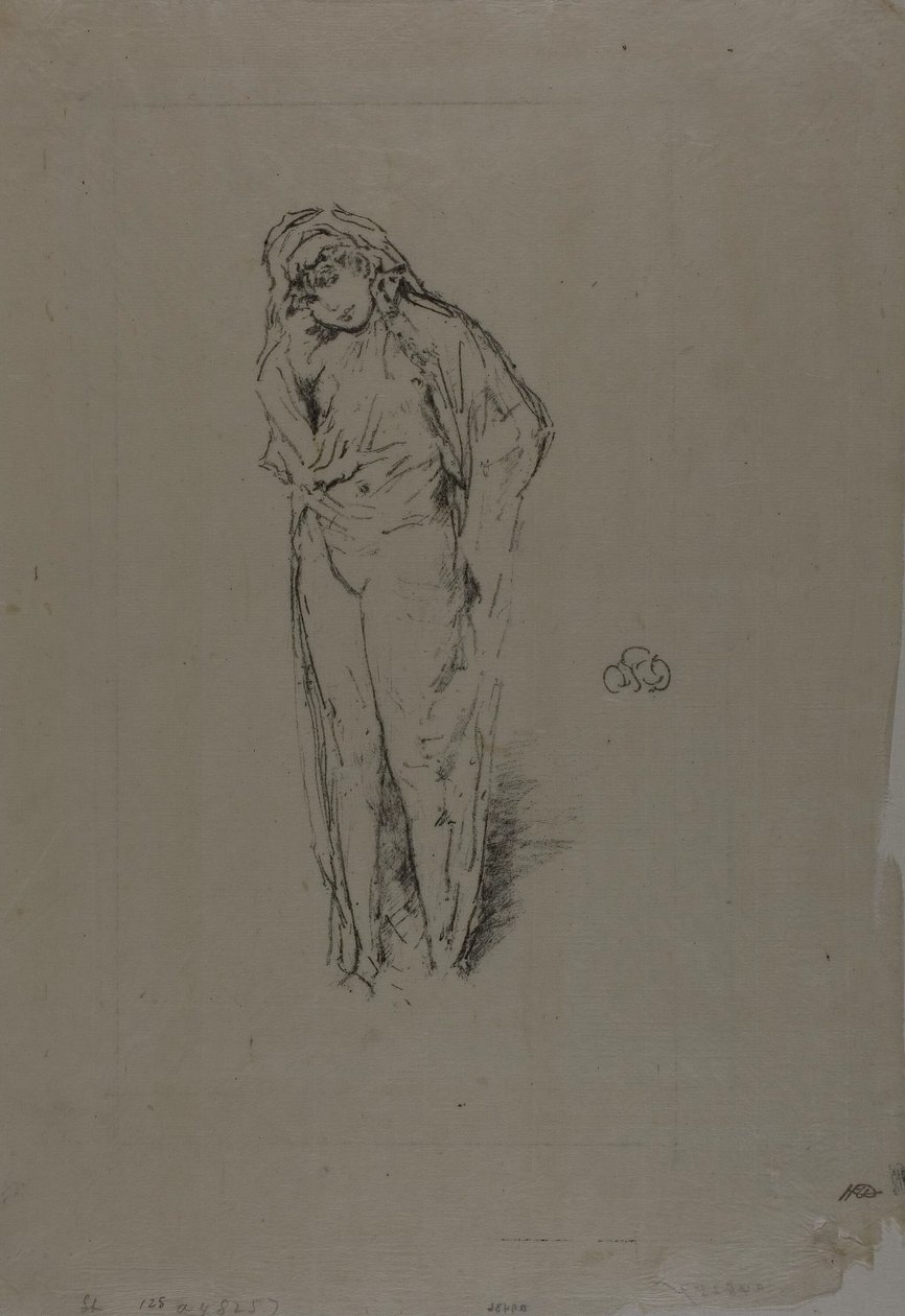 Figura Drapejada, Em Pé de James Abbott McNeill Whistler