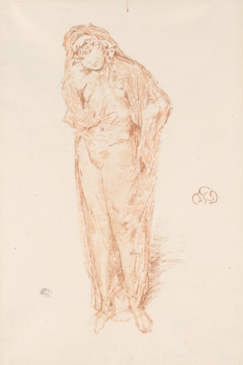 Figura Drapejada, Em Pé de James Abbott McNeill Whistler