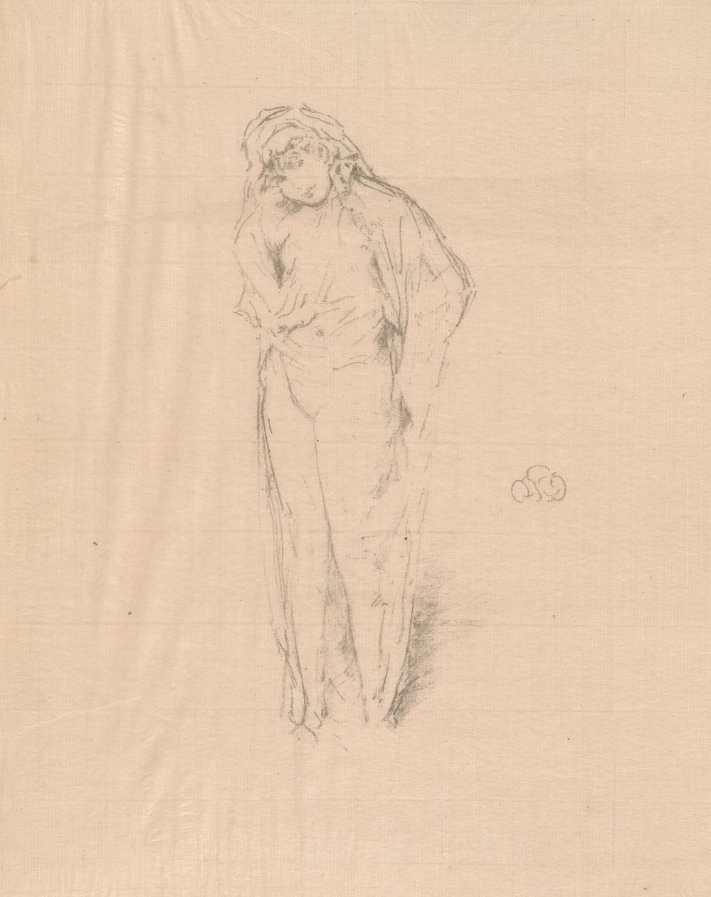 Figura Drapejada, Em Pé de James Abbott McNeill Whistler