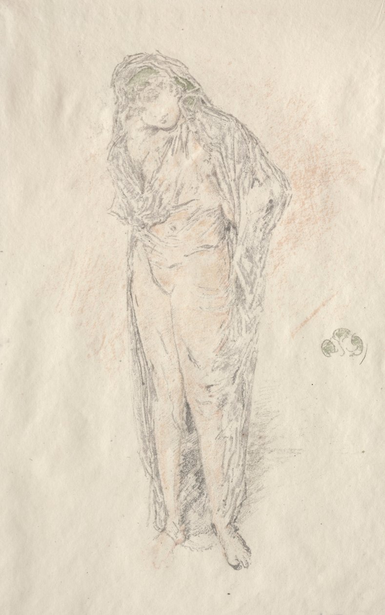 Figura drapeada de pé de James McNeill Whistler