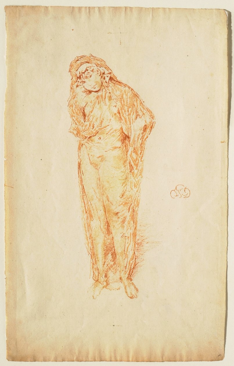 Figura drapeada, de pé de James McNeill Whistler