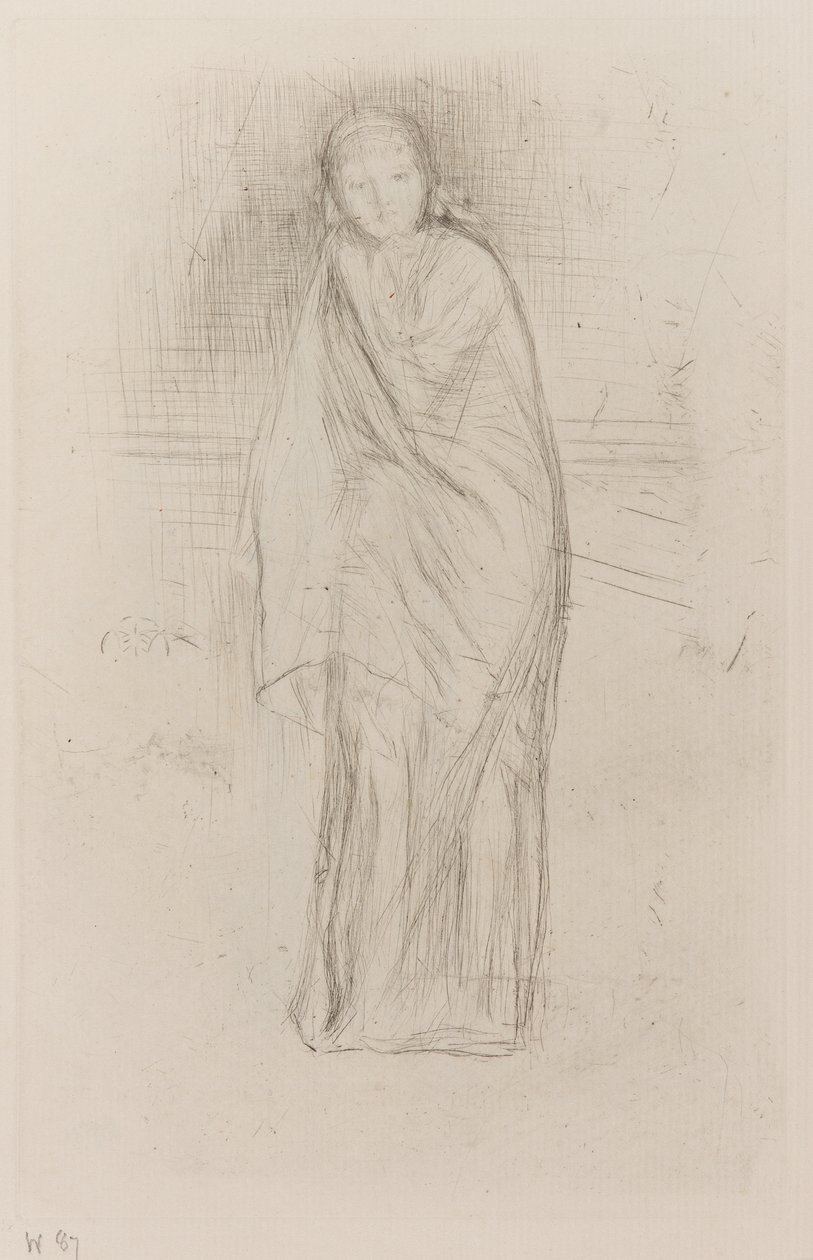 Modelo drapeado de James Abbott McNeill Whistler