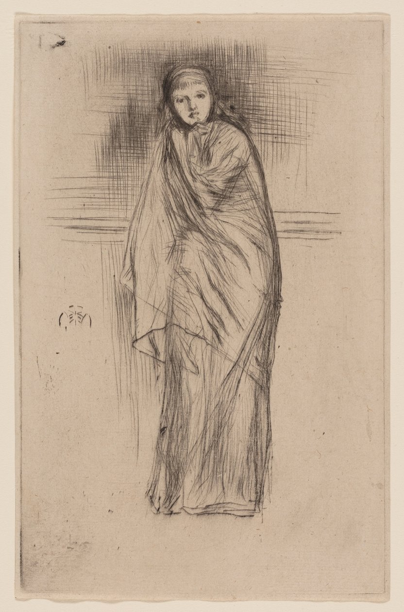 Modelo drapeado de James Abbott McNeill Whistler