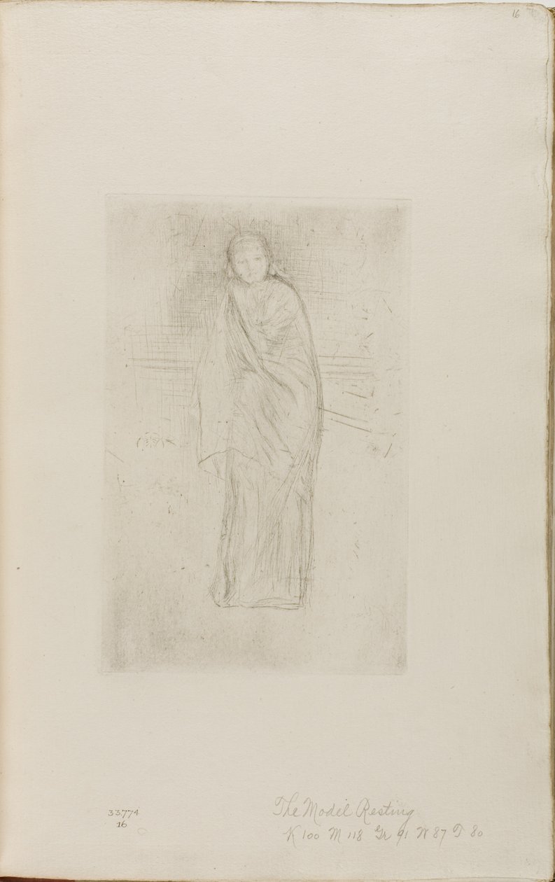 Modelo drapeado de James Abbott McNeill Whistler