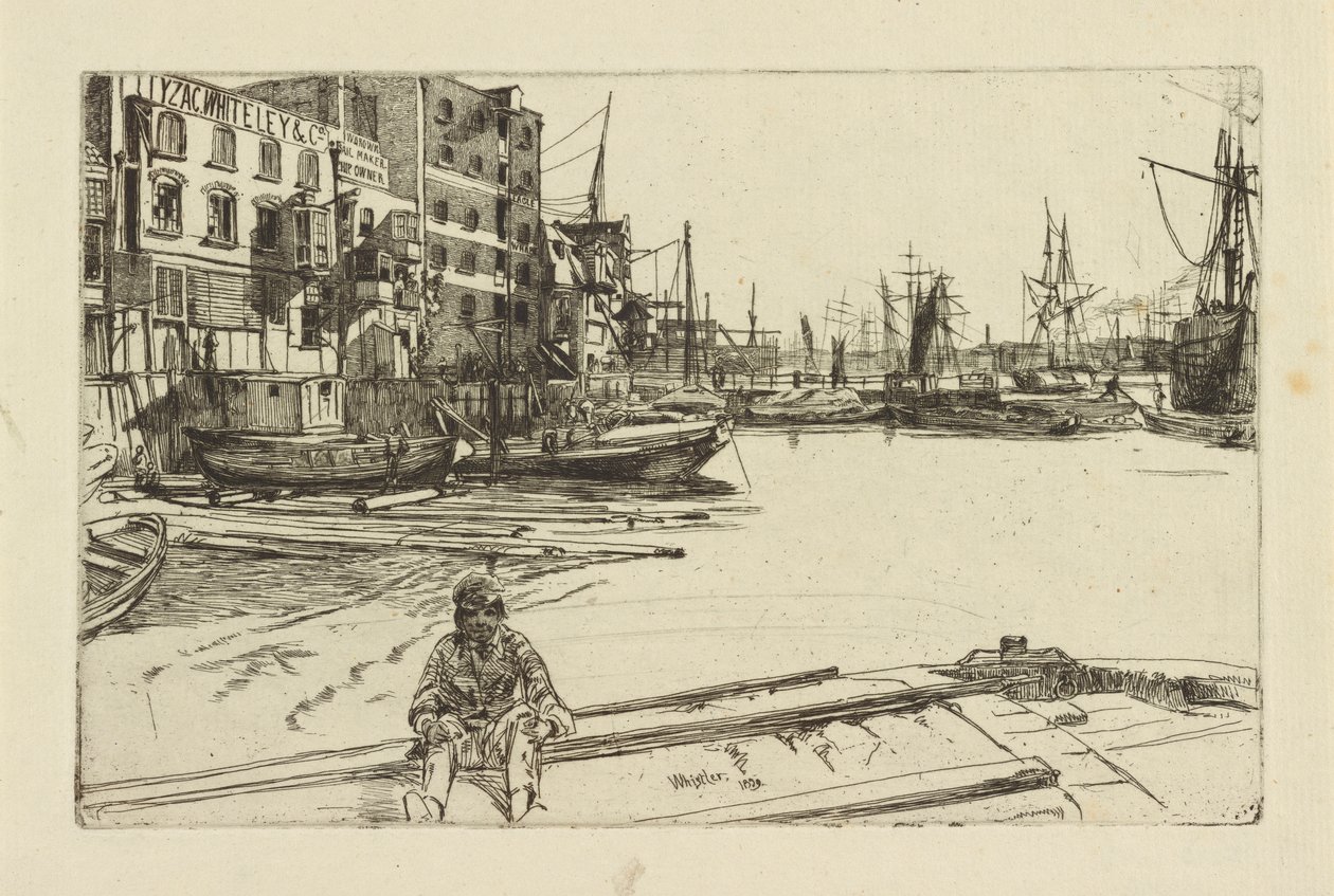 Eagle Wharf (Tyzac Whiteley and Co.) de James Abbott McNeill Whistler