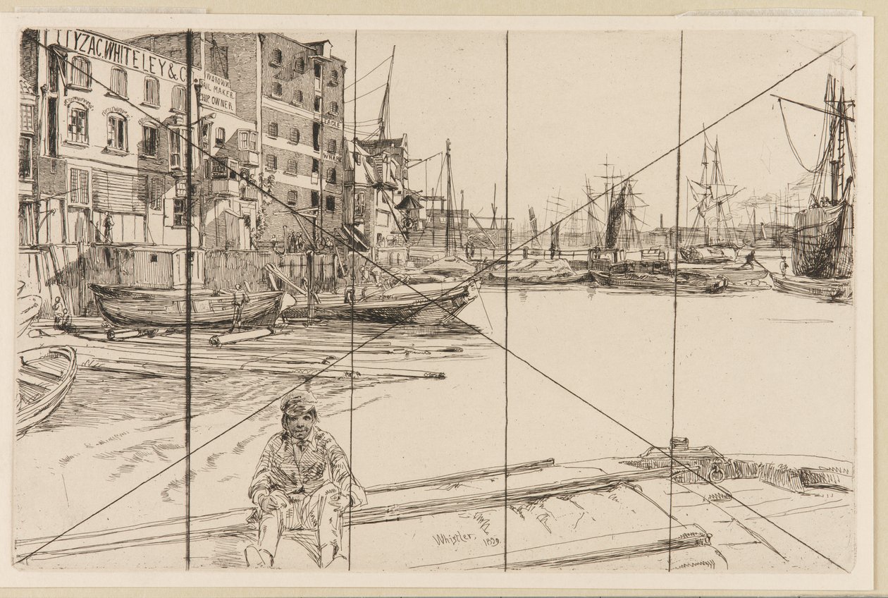 Eagle Wharf (Tyzac Whiteley and Co.) de James Abbott McNeill Whistler