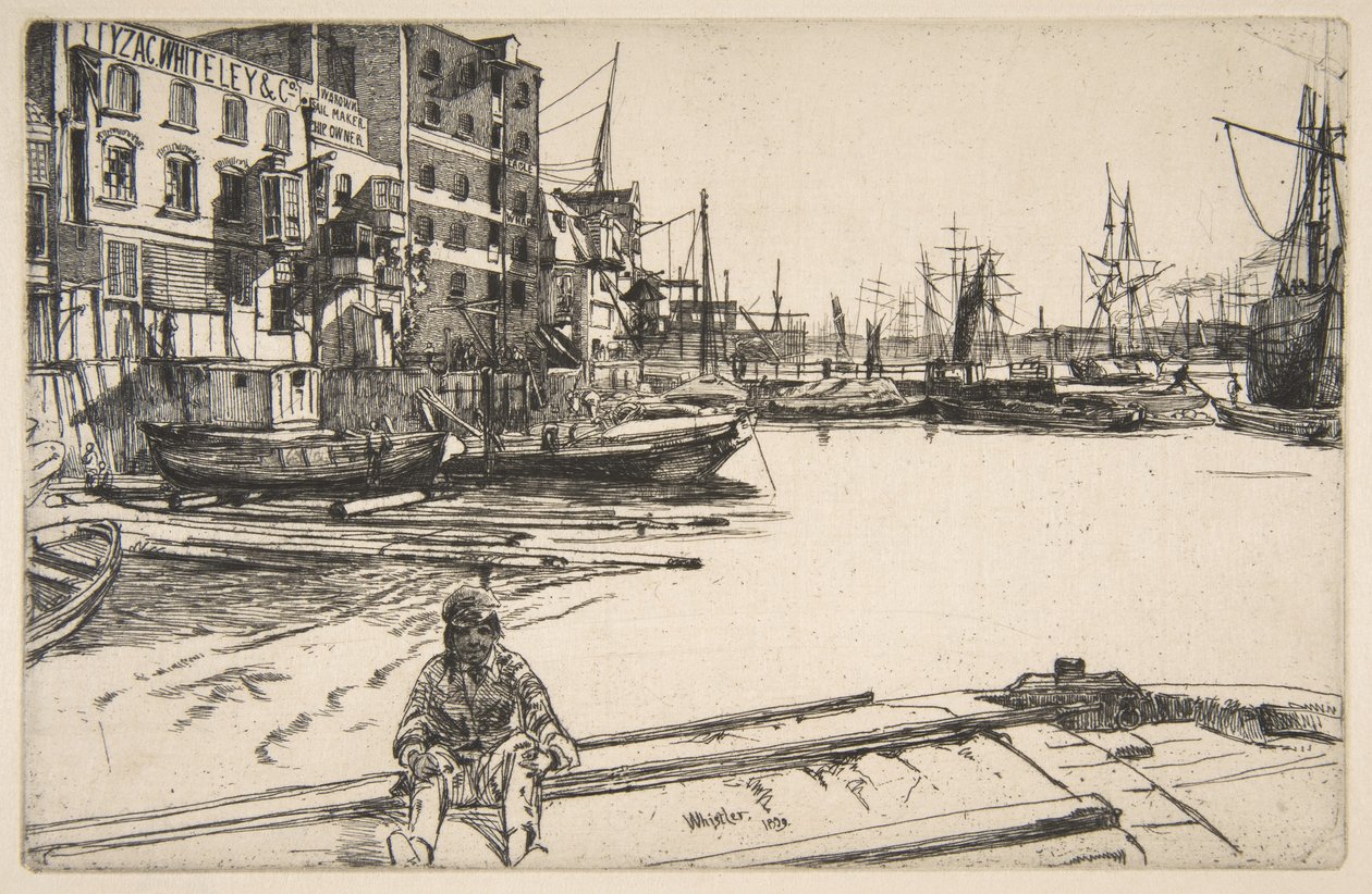 Cais da Águia de James McNeill Whistler