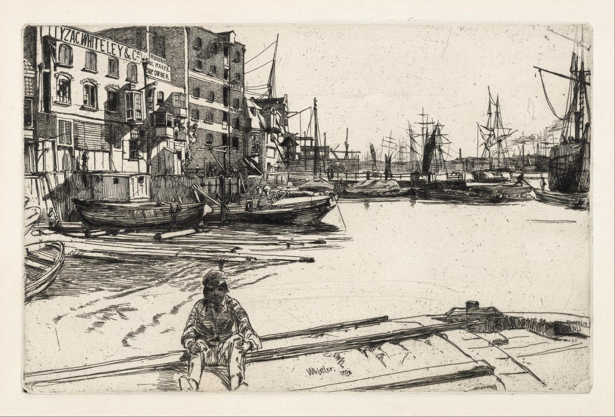 Cais da Águia de James McNeill Whistler