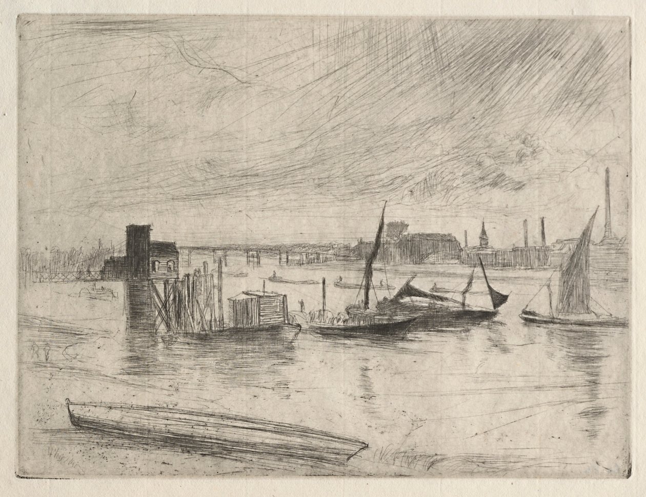 Manhã cedo em Battersea de James McNeill Whistler