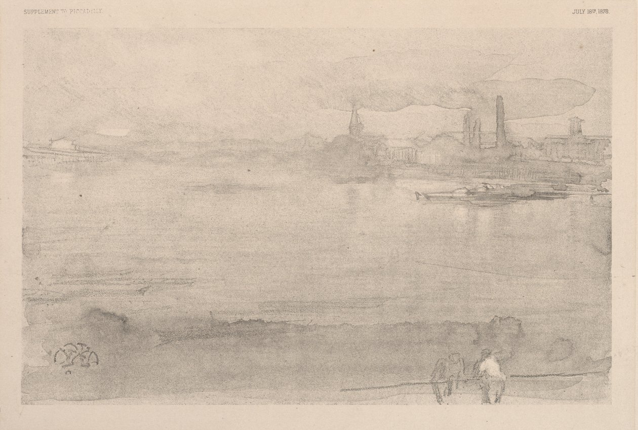 Manhã cedo: o Tamisa em Battersea de James McNeill Whistler