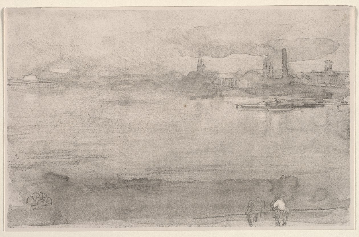 Início da manhã: o Tamisa em Battersea, Londres de James McNeill Whistler