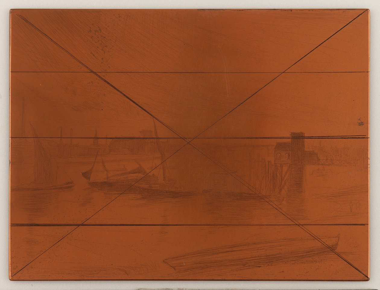 Placa de gravação: Early Morning, Battersea de James Abbott McNeill Whistler