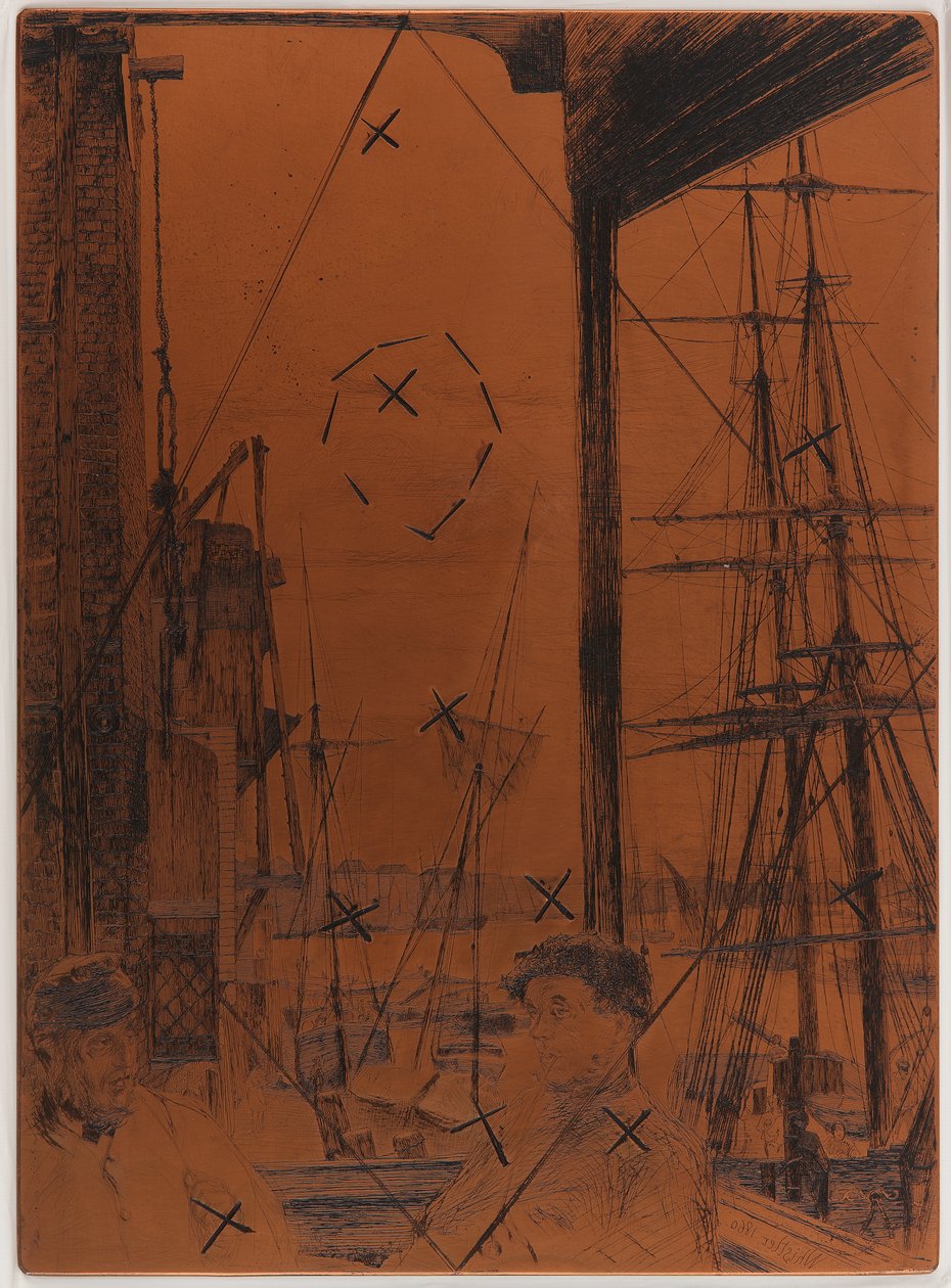 Placa de gravação: Rotherhithe de James Abbott McNeill Whistler