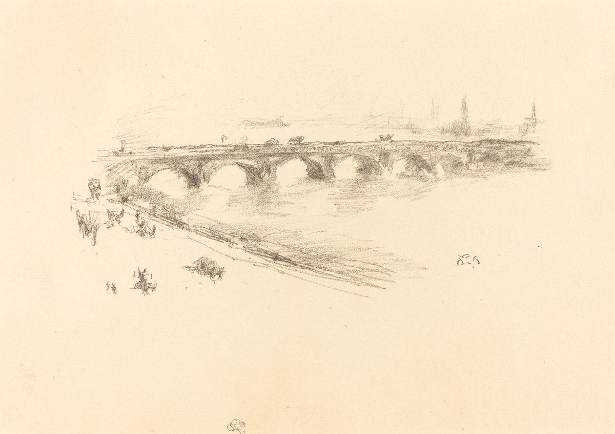 Noite, Little Waterloo Bridge de James Abbott McNeill Whistler