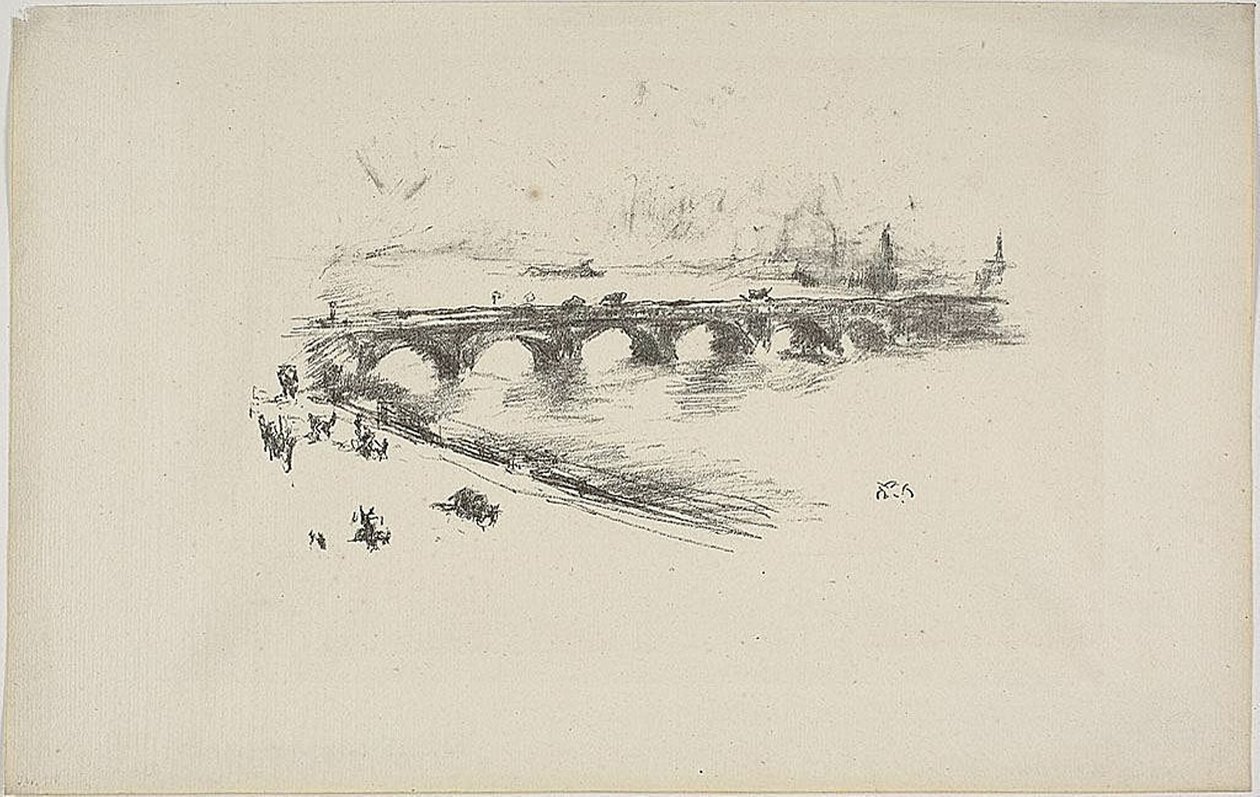 Noite, Little Waterloo Bridge de James Abbott McNeill Whistler