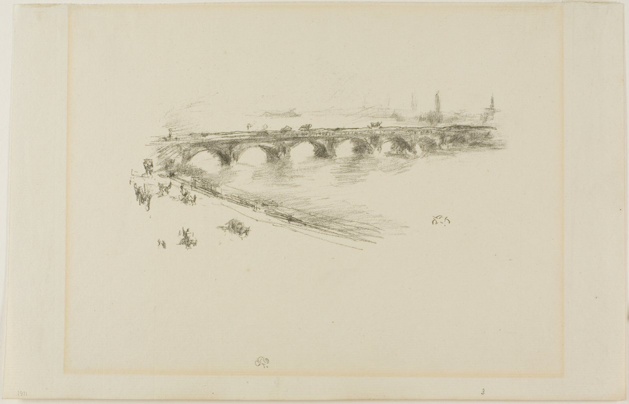 Noite, Little Waterloo Bridge de James Abbott McNeill Whistler
