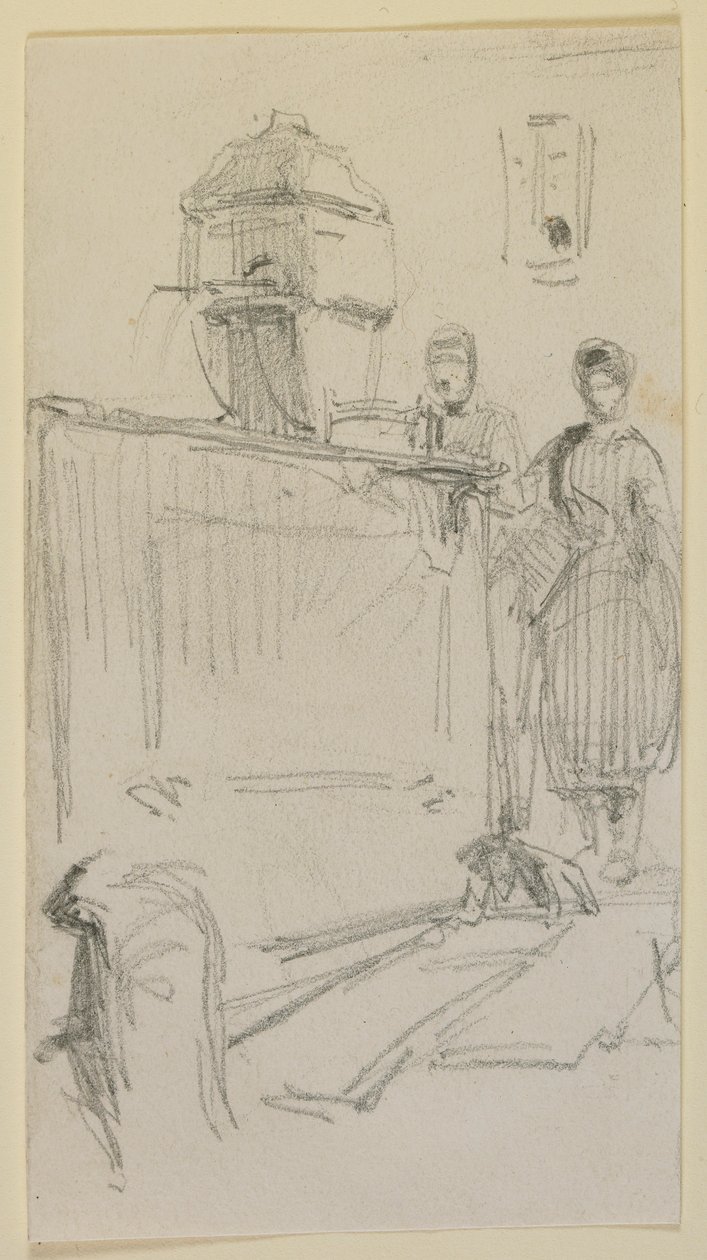 Figuras por uma fonte de James Abbott McNeill Whistler