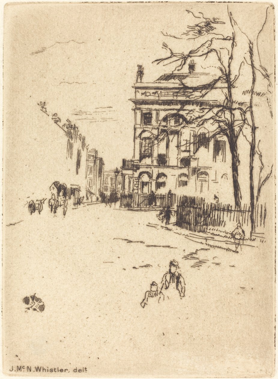 Praça Fitzroy de James Abbott McNeill Whistler