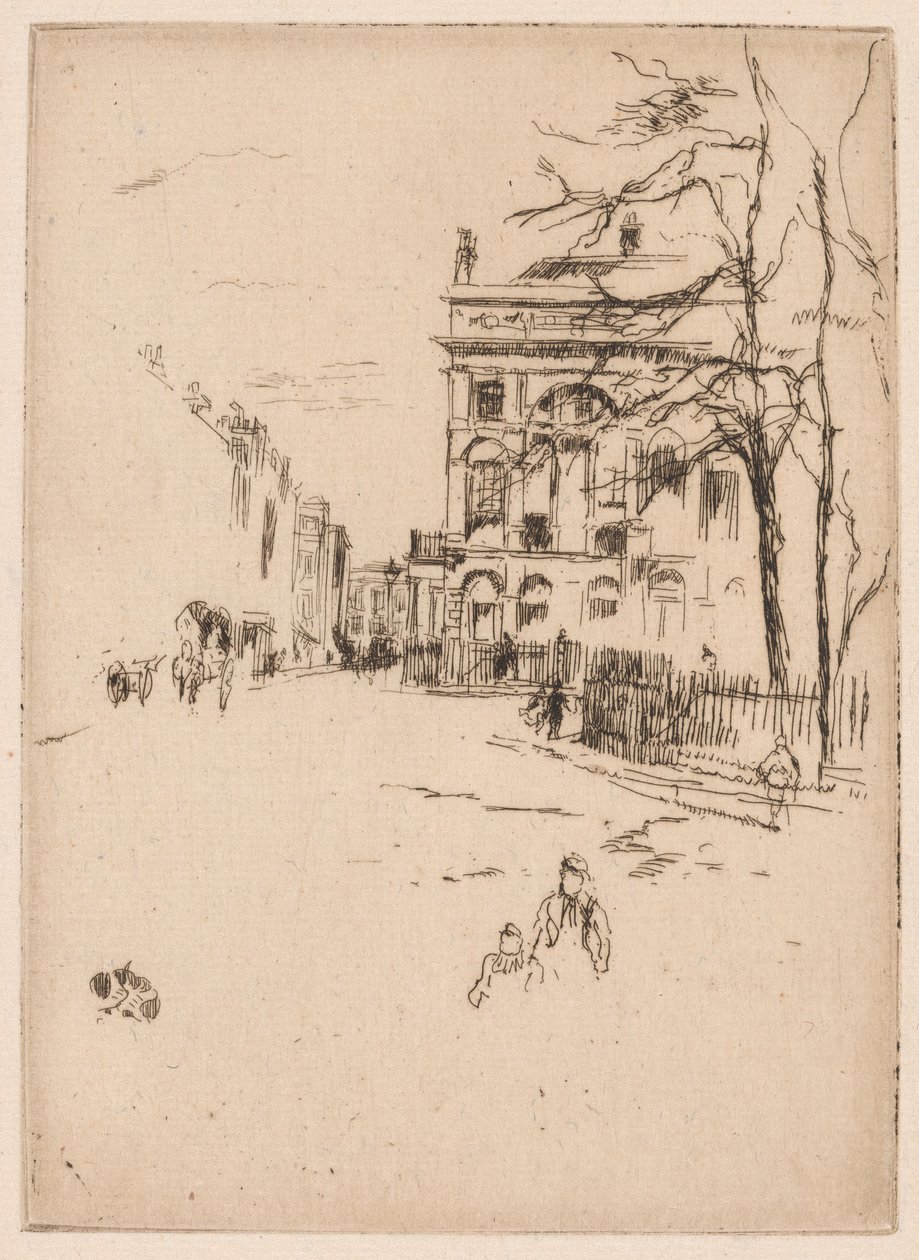 Praça Fitzroy de James Abbott McNeill Whistler