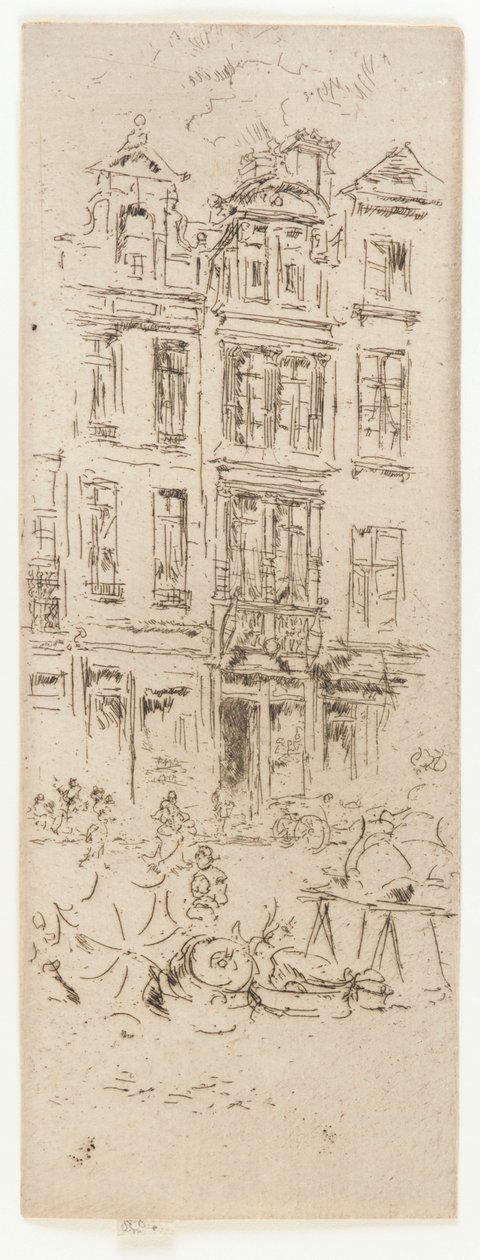 Mercado das Flores, Bruxelas de James Abbott McNeill Whistler