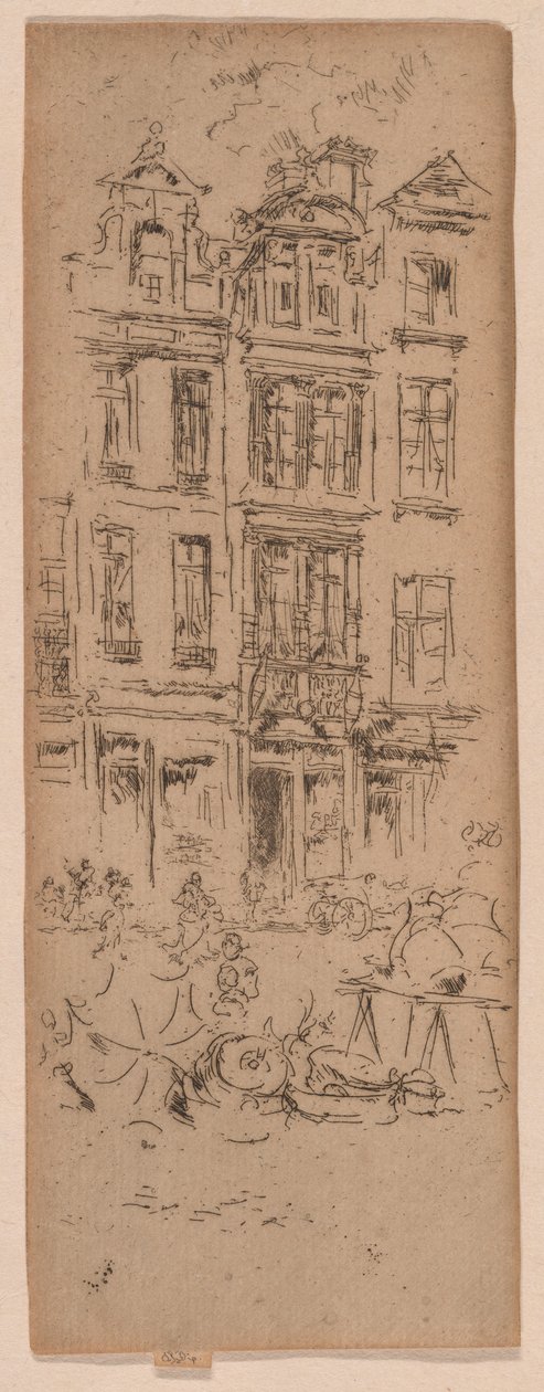 Mercado das Flores, Bruxelas de James Abbott McNeill Whistler