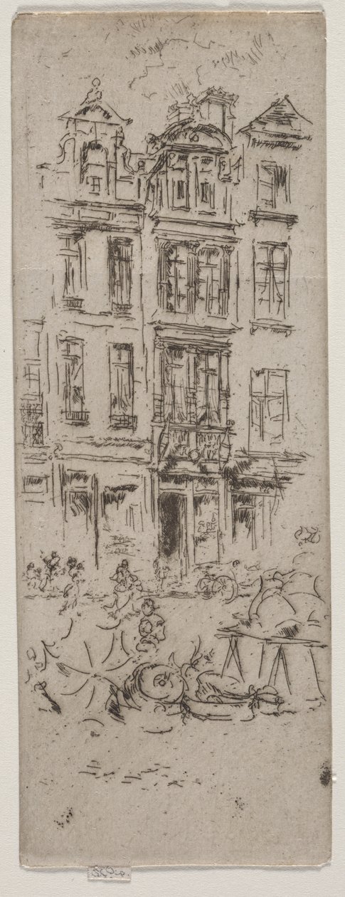 Mercado das Flores, Bruxelas de James McNeill Whistler