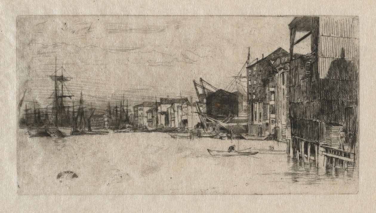 Cais de comércio livre de James McNeill Whistler