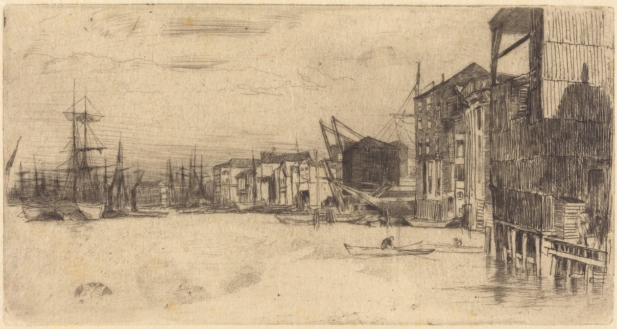 Cais do Comércio Livre de James McNeill Whistler