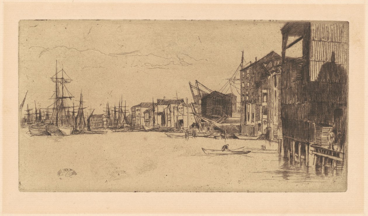 Cais do Comércio Livre de James McNeill Whistler