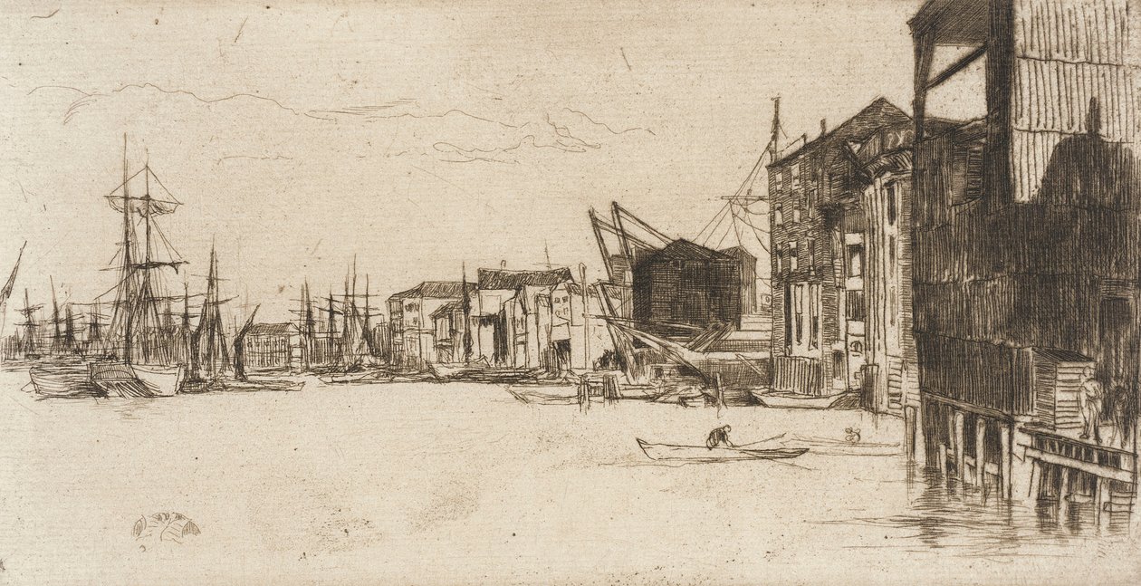 Cais de comércio livre de James McNeill Whistler
